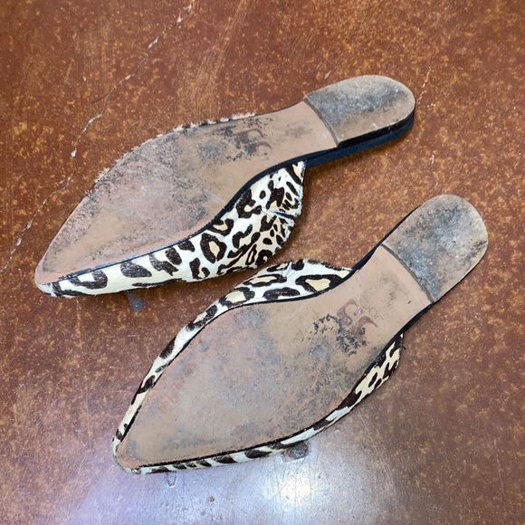 GUC Women’s Joe’s Harper Leopard Calf Hair Slides Mules Flats Sz 8.5 - Picture 6 of 8